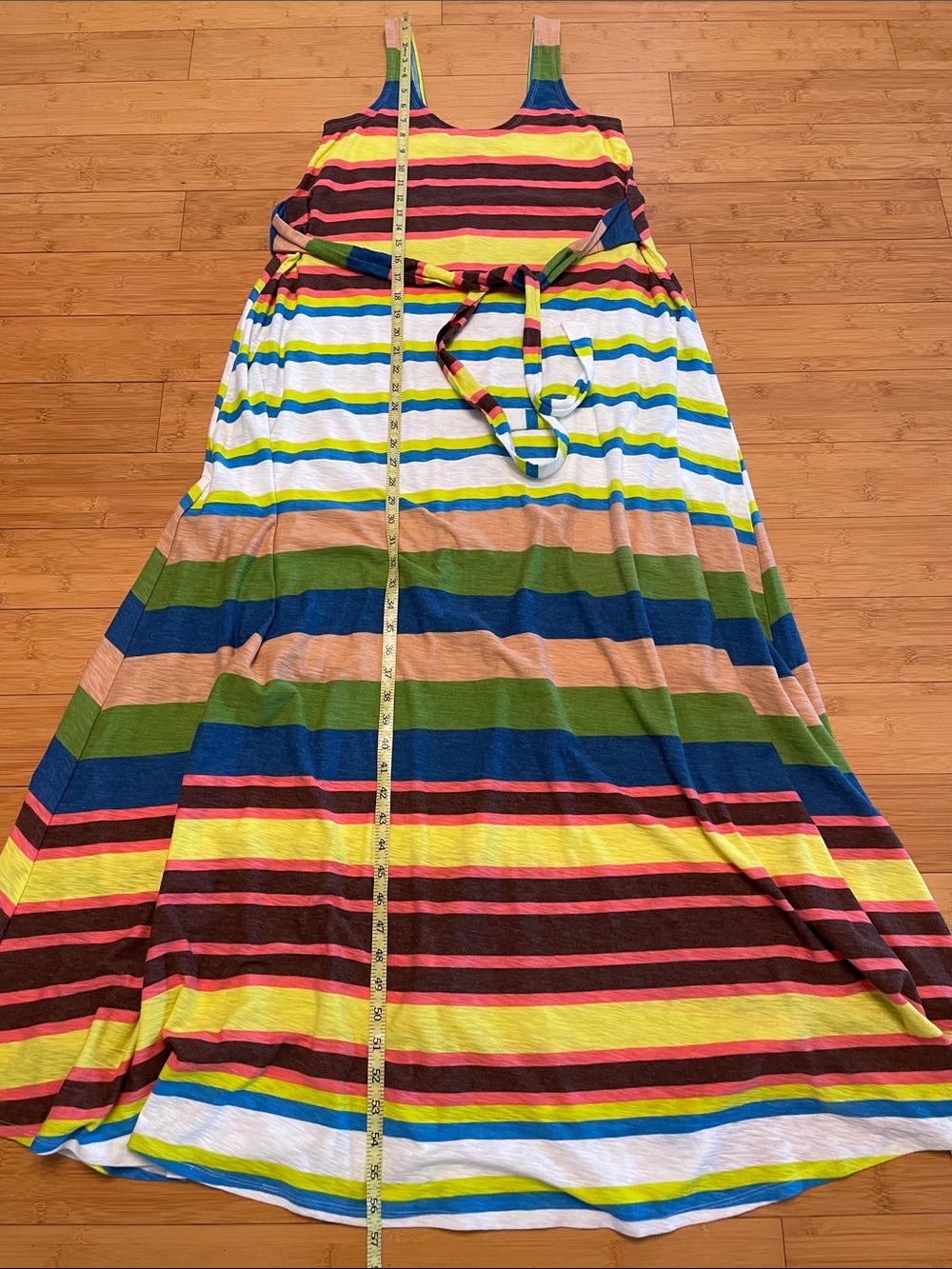 Anthropologie Plenty by Tracy Reese Spectrum Stripe Maxi Dress XS Sleeveless - Picture 12 of 13